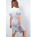 Embroidered classic dress "Elegy" White